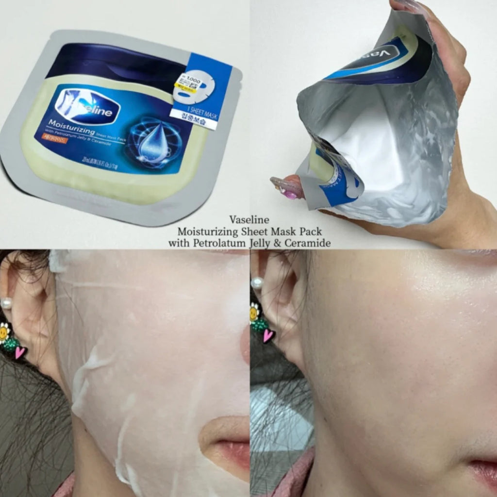 Vaseline Moisturizing Sheet Mask Pack 10ea