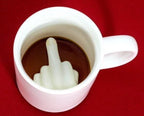Middle Finger Cup Ceramic Novelty Coffee Mug 350ml