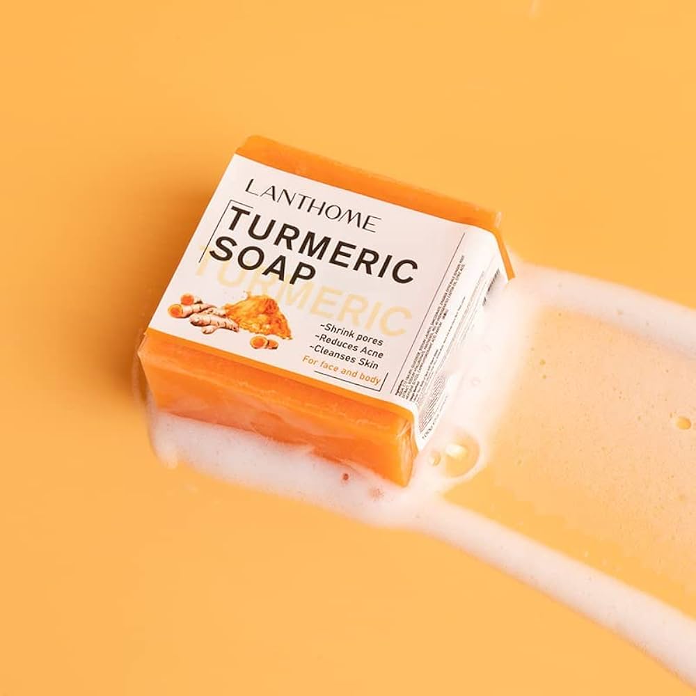 LANTHOME TURMERIC Remove Pimples Dark Spots SOAP 100g