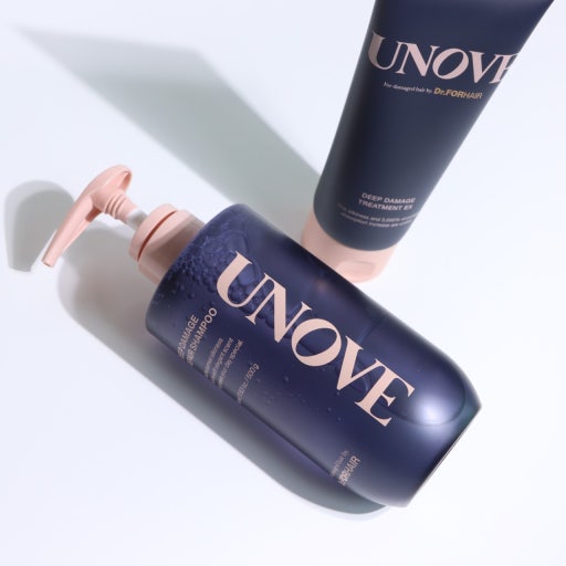UNOVE Deep Damage Repair Shampoo Set (Rosy Aura 500g+ Sweet Breeze 500g)