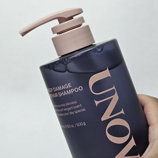 UNOVE Deep Damage Repair Shampoo Set (Rosy Aura 500g+ Sweet Breeze 500g)
