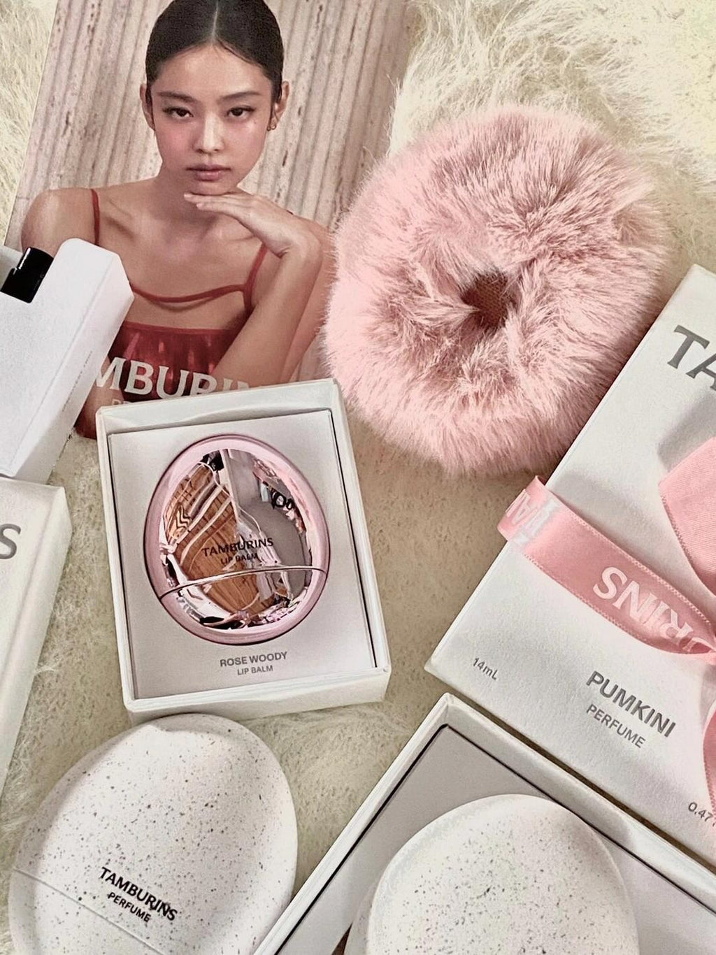 Tamburins Rose Woody Egg Lip Balm (Grapefruit & Elegant Rose & Musk) 5g