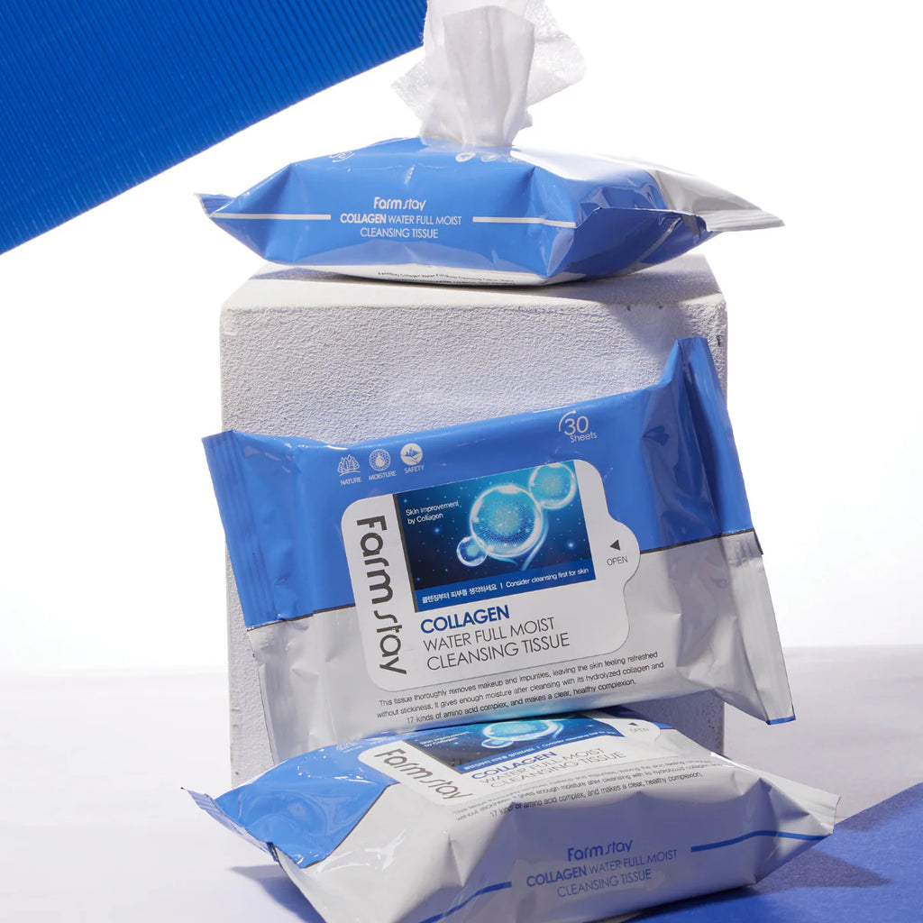 Farmstay Collagen Water Full Moist Cleansing Tissue 30 sheets