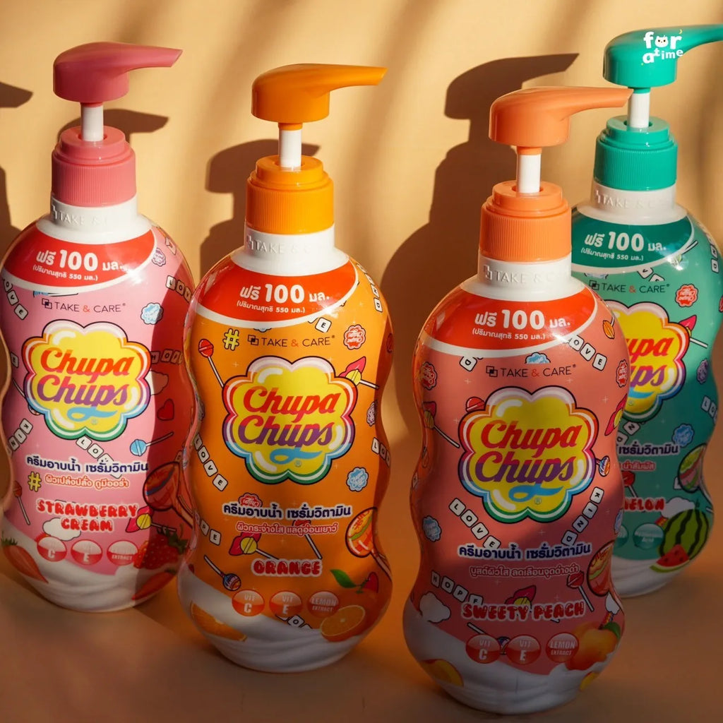 Chupa Chups Sweet Peach Full Body Glow & Hydration Set (Soap 80g & Shower Cream 550ml)
