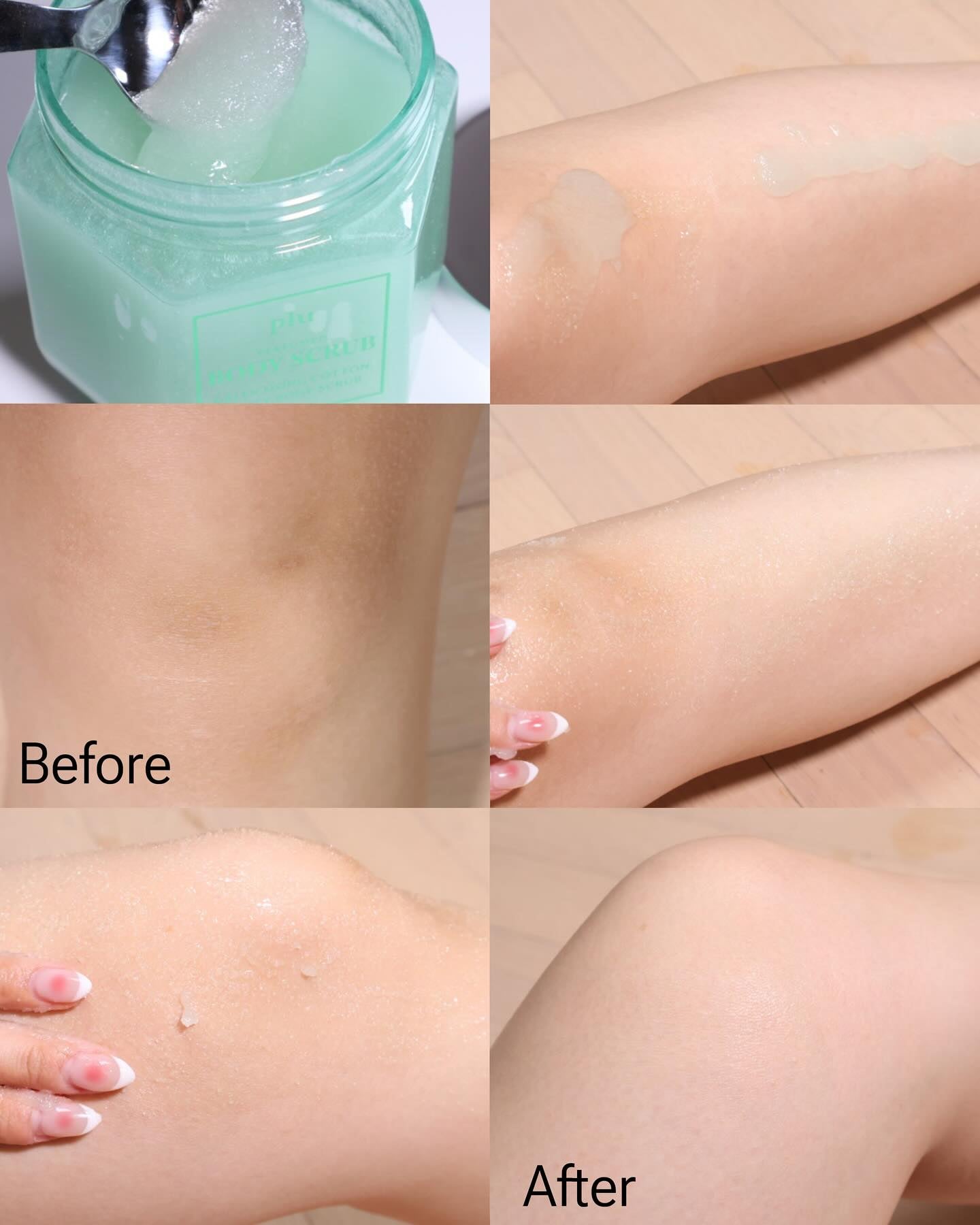 PLU Perfumed Fruity Body Scrub (Green Mong Cotton) 500g