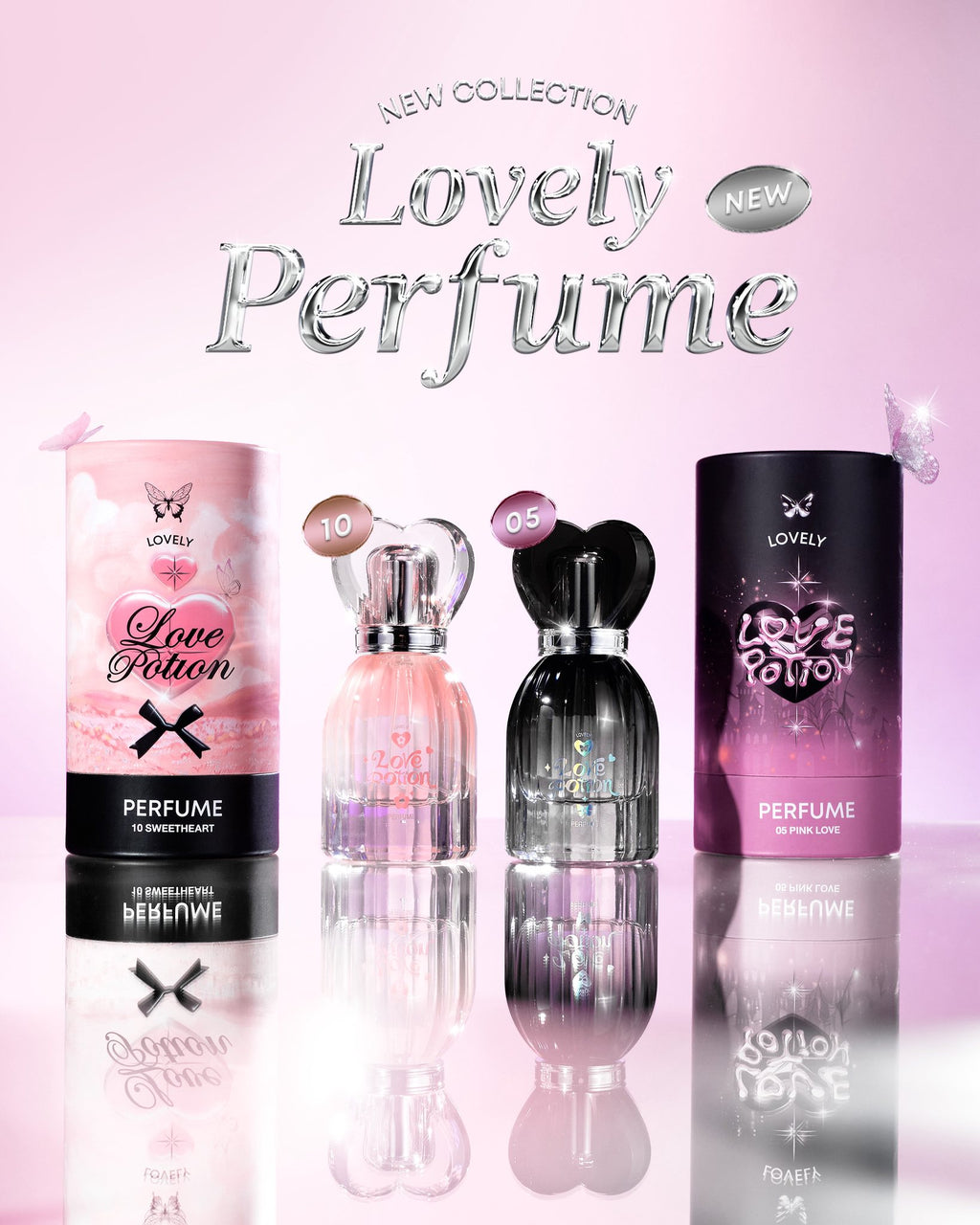 LOVE POTION Pink Love Lovely Perfume (Fruity Scent) 30ml