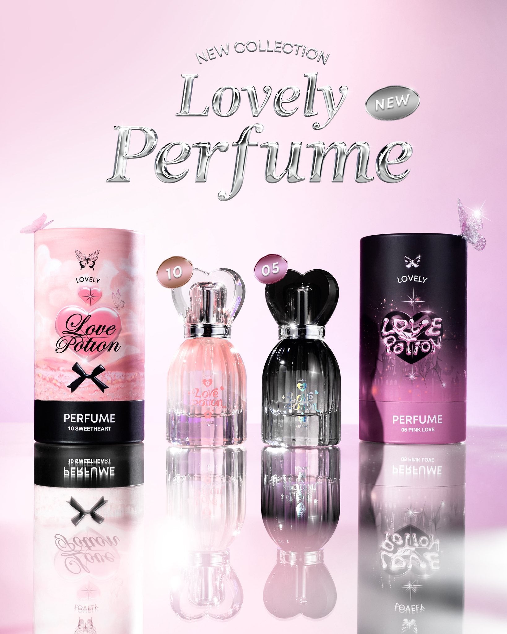LOVE POTION Pink Love Lovely Perfume (Fruity Scent) 30ml
