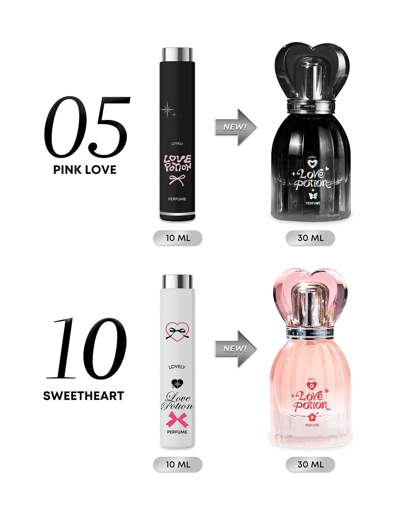 LOVE POTION Pink Love Lovely Perfume (Fruity Scent) 30ml