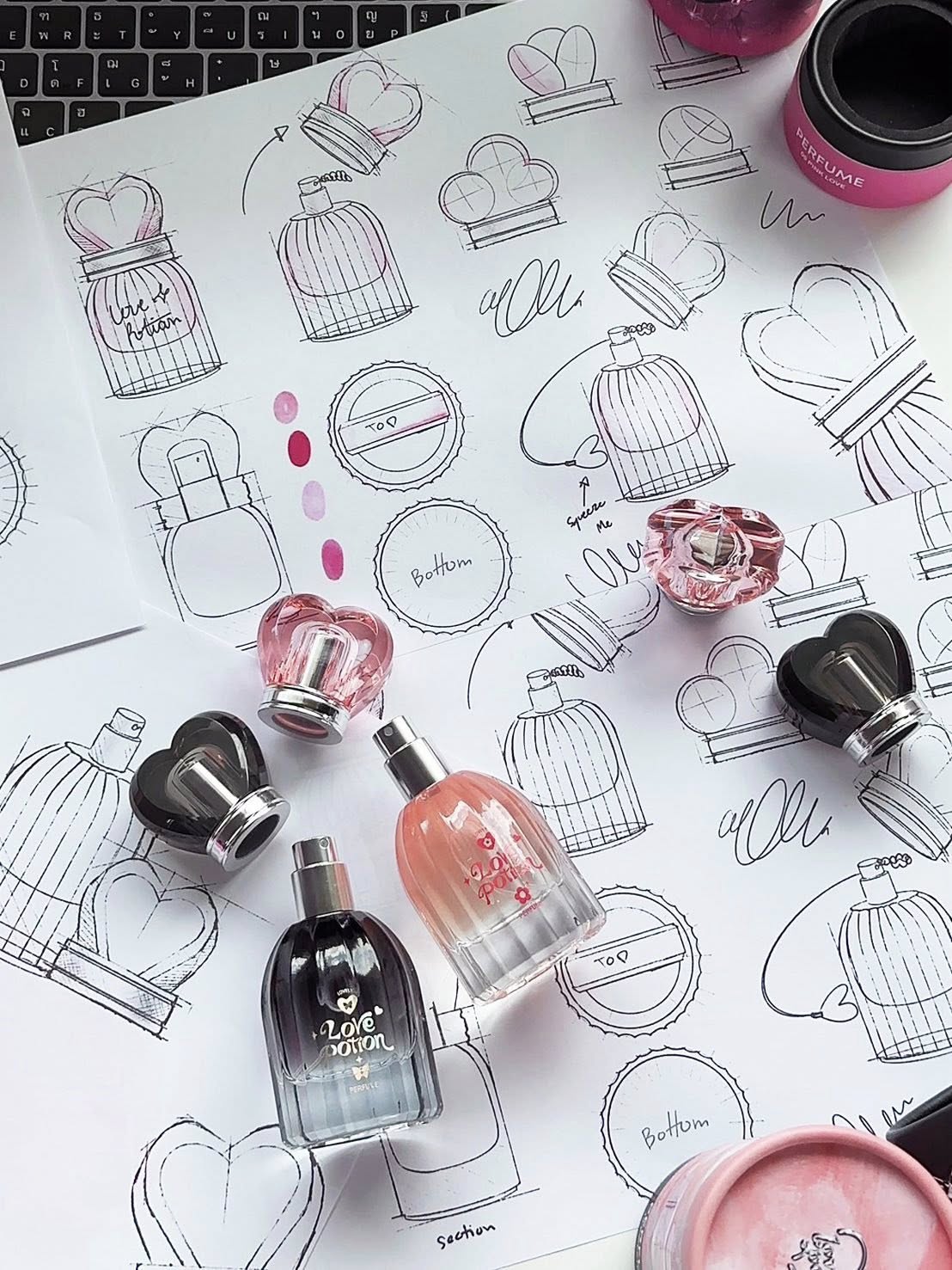 LOVE POTION Pink Love Lovely Perfume (Fruity Scent) 30ml