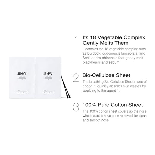 RNW Clear Nose Pack Blackhead Removal Pore Contraction 5sets