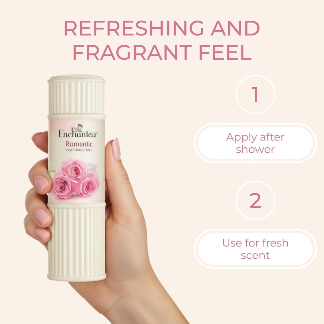 Enchanteur Fragrance Body Powder (Romantic Floral Fragrance) 125g