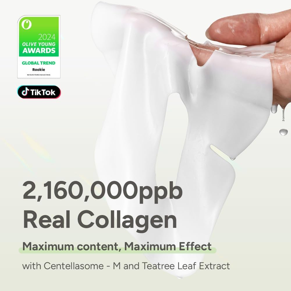 SUNGBOON 韓國 深層膠原蛋白 積雪草茶樹舒緩鎮靜隔夜面膜 4片