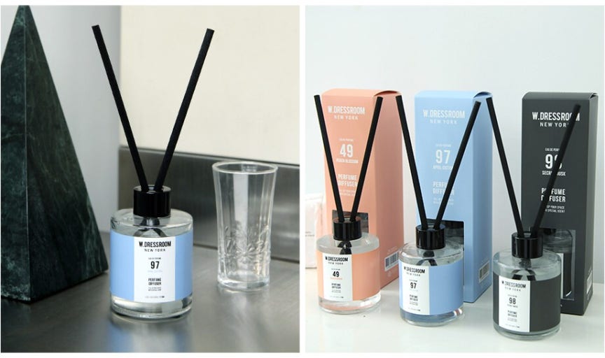 W.Dressroom 韓國 室內藤條香薰擴香器 (No.49 蜜桃香) 120ml