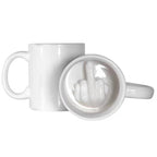 Middle Finger Cup Ceramic Novelty Coffee Mug 350ml