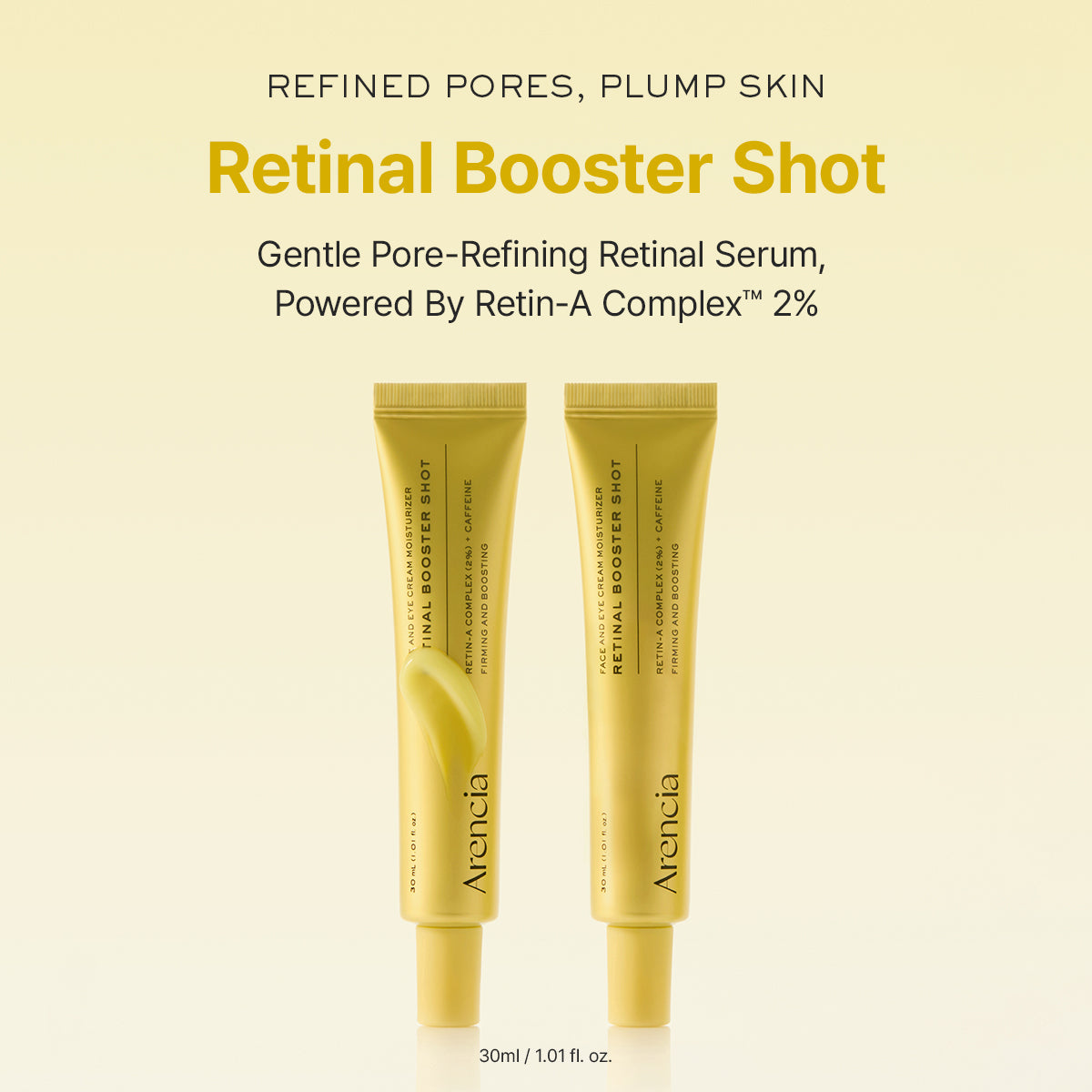 Arencia 2% Retin-A + Caffeine Retinal Booster Shot (Firming And Boosting) 30ml