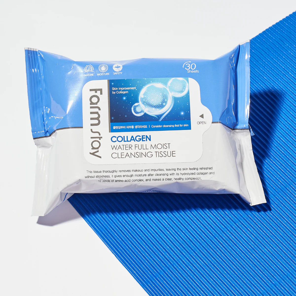 Farmstay Collagen Water Full Moist Cleansing Tissue 30 sheets