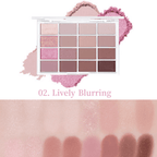 Wakemake Soft Blurring Eye Palette With 16 Colors (#02 Lively Blurring) 14g