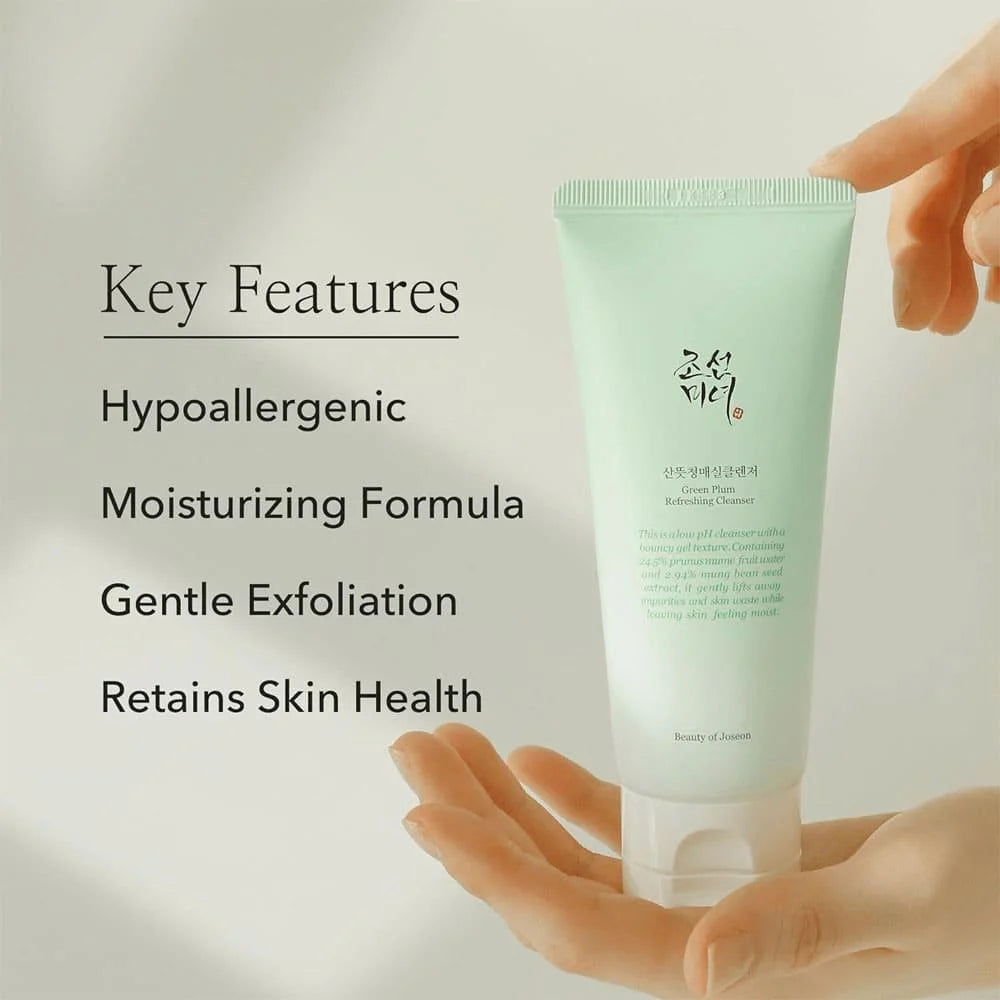 BEAUTY OF JOSEON 韓國 低敏感天然水潤凝膠青梅潔面乳 100ml