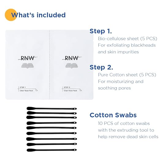 RNW Clear Nose Pack Blackhead Removal Pore Contraction 5sets