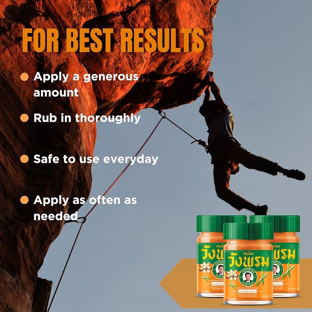 WANG PROM Thai Herbal Massage Orange Balm (Relieve Muscle Pain) 50g