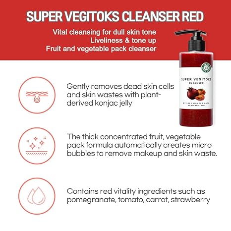 Wonder Bath Tomato Super Vegitoks Cleanser (Whitening & Moisturizing) 300ml