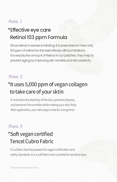 RNW The Care Retinol Intense Eye Patch 10 pairs