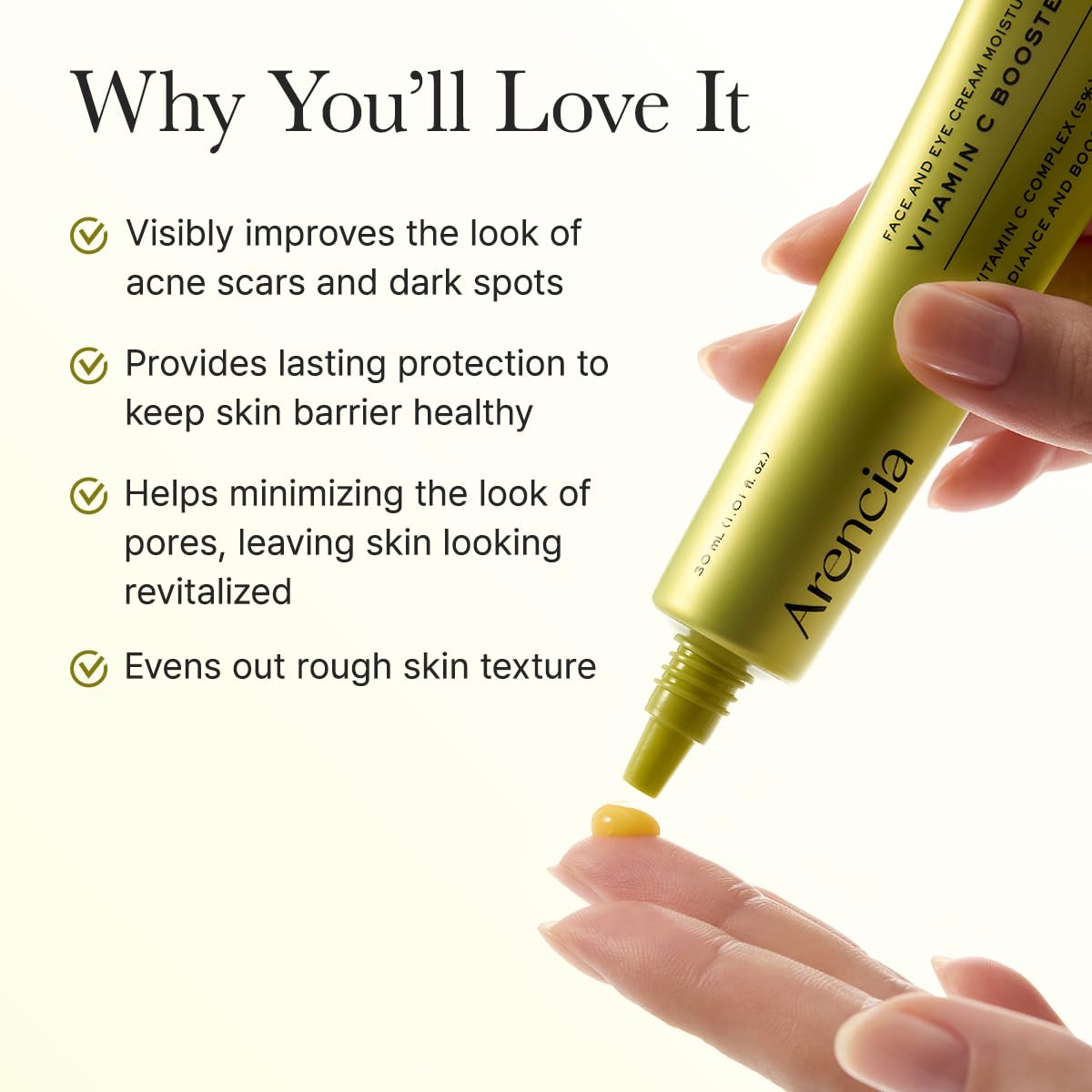 Arencia 5% Vitamin & Glutathione Vitamin C Booster Shot (Fades Dark Spots & Acne Scars) 30ml
