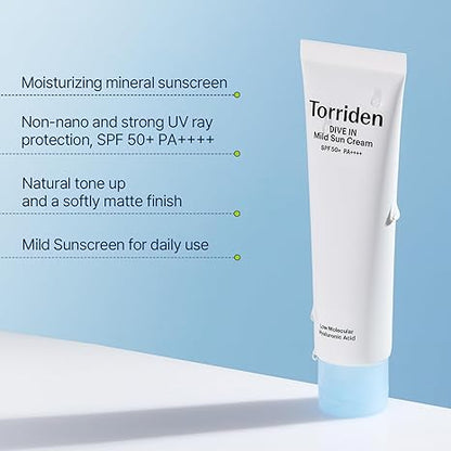 Torriden 低分子透明質酸 保濕防曬霜 SPF 50+ PA++++ 60ml