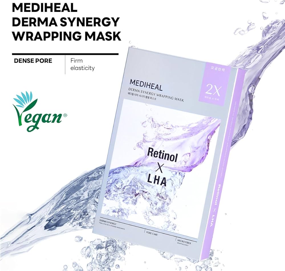 Mediheal Retinol X LHA Pore Care Derma Synergy Wrapping Mask 4ea