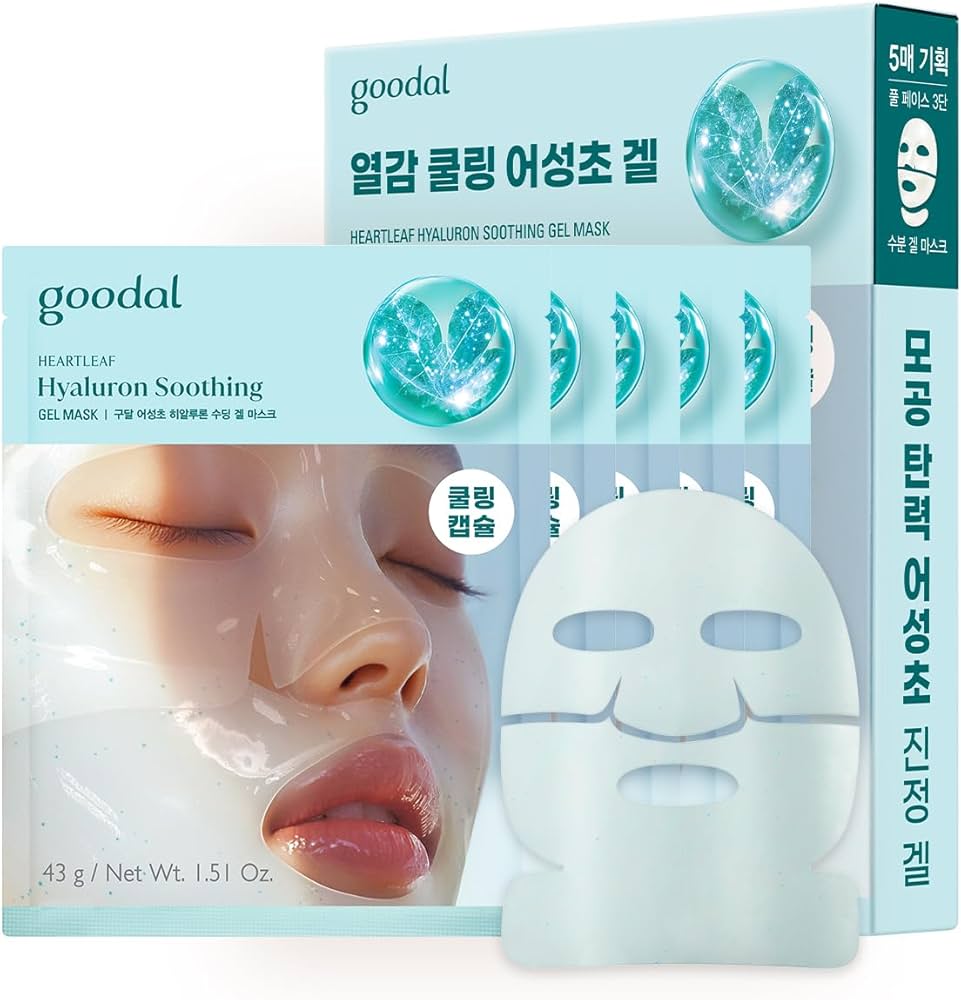 Goodal 韓國 魚腥草玻尿酸舒緩凝膠面膜 43g x 5片