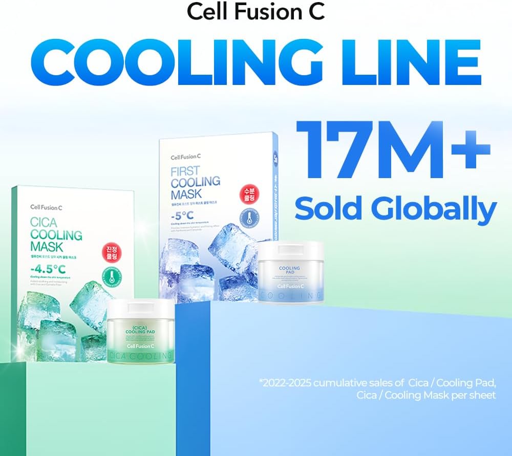 [Ultimate Cooling & Hydration Set] Cell Fusion C Aquatica Cooling Sunscreen 50ml + First Cooling Calming Mask 5ea