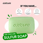 Oxe'Cure Reduce Acne Treatment Sulfur Soap (Face Back & Chest Skin) 100g