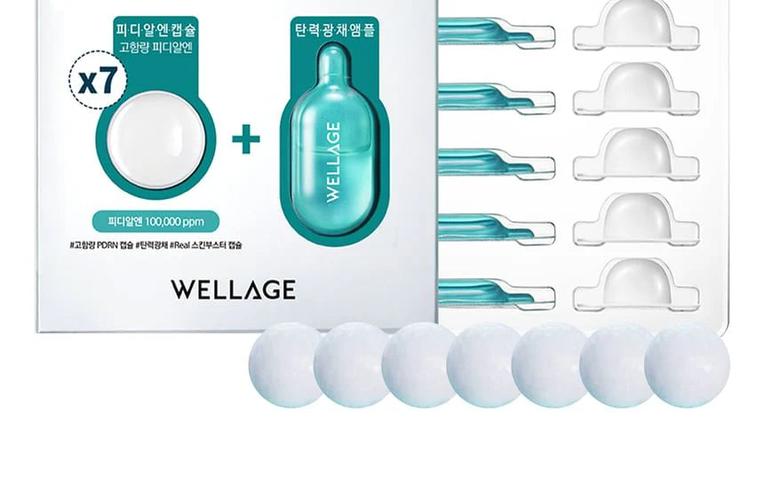 Wellage Hyper PDRN One Day Kit 7ea (Capsule 25mg x 7ea+Solution 1ml x 7ea)
