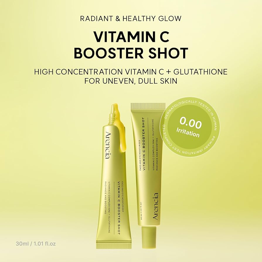 Arencia 5% Vitamin & Glutathione Vitamin C Booster Shot (Fades Dark Spots & Acne Scars) 30ml