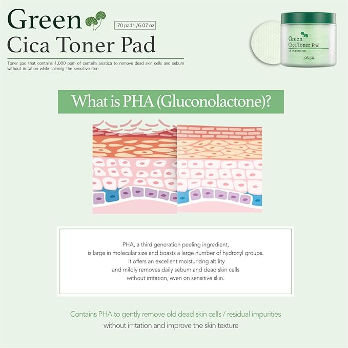 Rire Green Cica Toner Pad 70ea