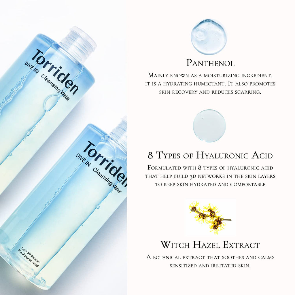 Torriden DIVE-IN Hyaluronic Acid Cleansing Water 400ml