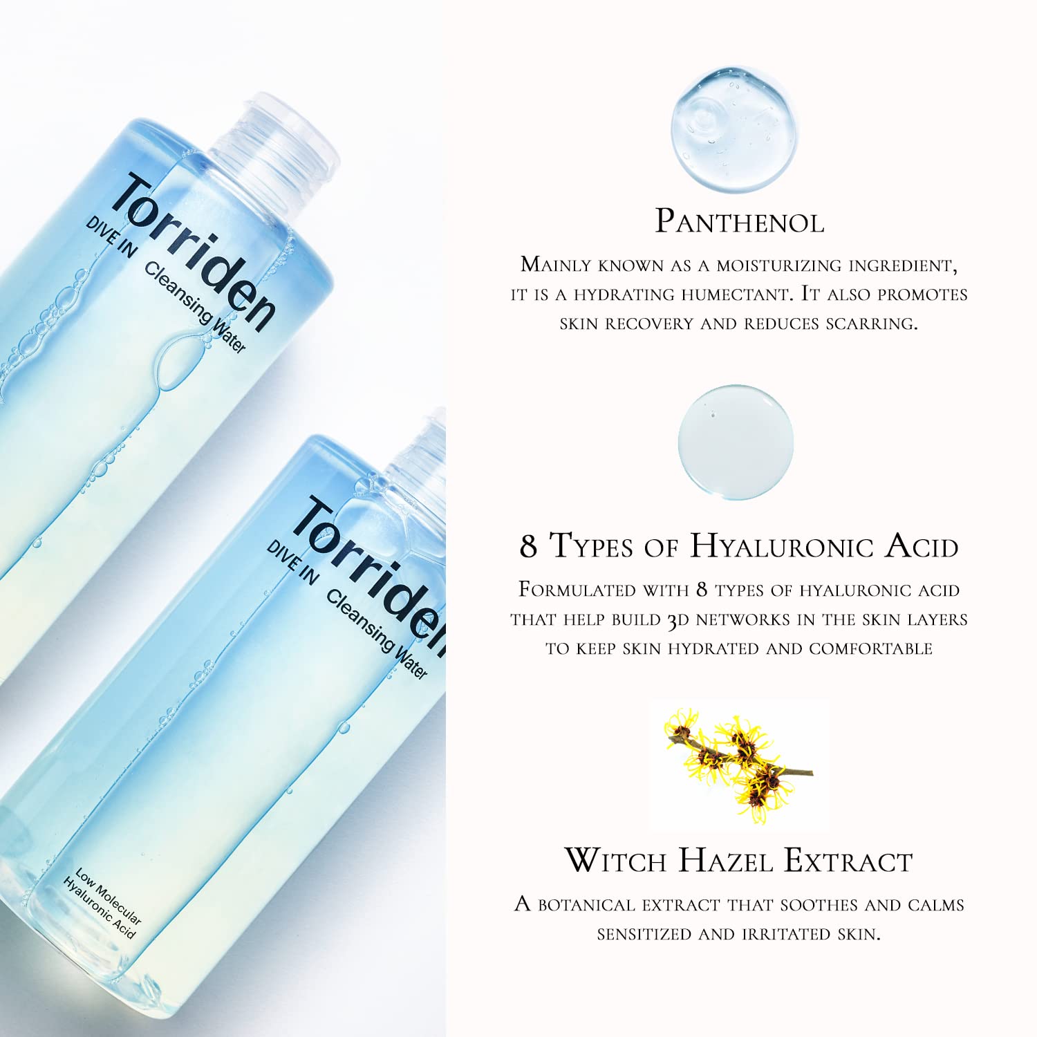 Torriden DIVE-IN Hyaluronic Acid Cleansing Water 400ml