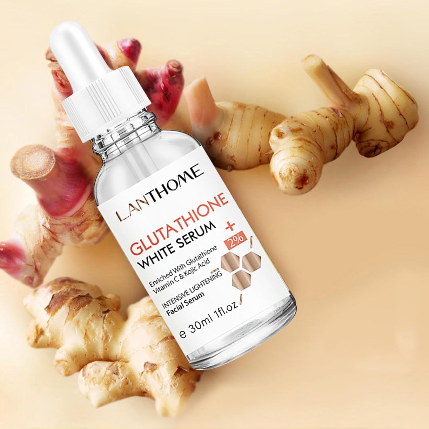 Lanthome Glutathione Vitamin C & Kojic Acid Whitening Serum 30ml