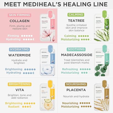 Mediheal 3X膠原蛋白紅蘿蔔 緊緻抗老精華面膜 10片