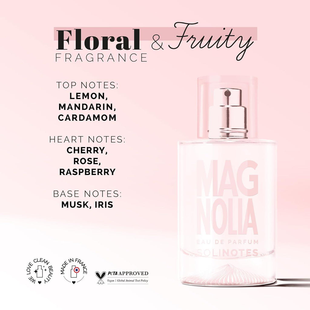 Solinotes Magnolia Floral Vegan Eau de Parfum (Honeysuckle, Syringa & Orange) 50ml
