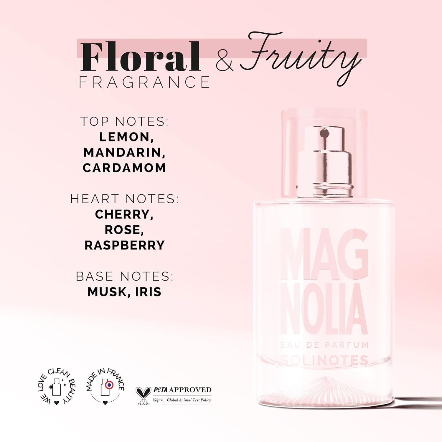 Solinotes Magnolia Floral Vegan Eau de Parfum (Honeysuckle, Syringa & Orange) 50ml