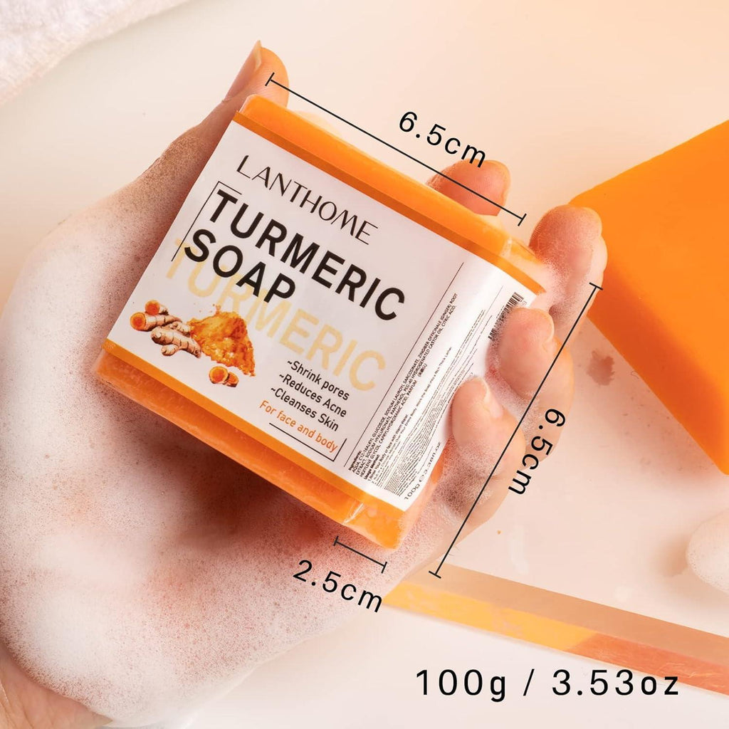 LANTHOME TURMERIC Remove Pimples Dark Spots SOAP 100g