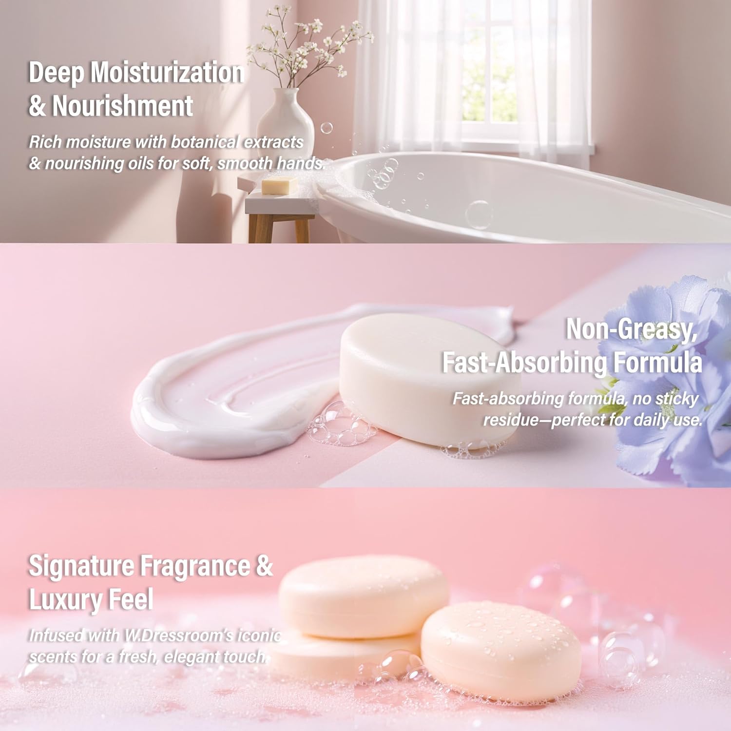W.DRESSROOM 保濕香水護手霜 (No.11 白皂) 50ml