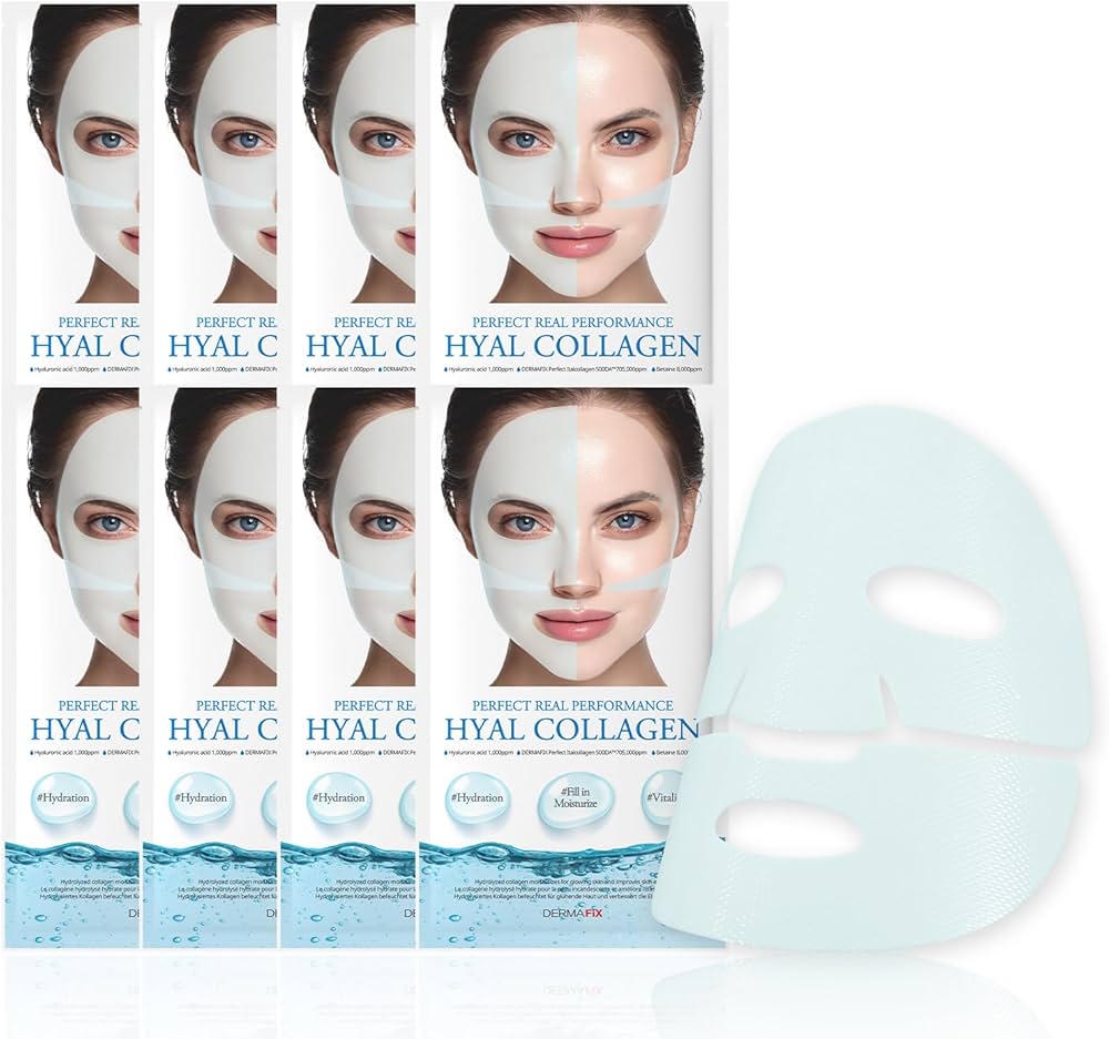 DERMAFiX Collagen + HA Perfect Real Performance Hyal Mask 8ea