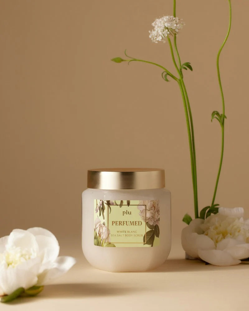 PLU Perfumed Sea Salt Body Scrub (White Blanc) 500g