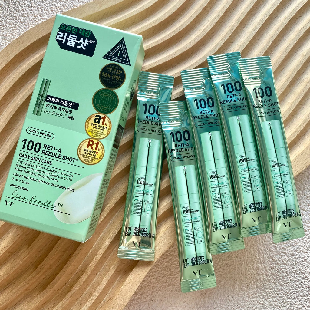 VT Cosmetics Reti-A Reedle Shot 100 Stick Pouch 10 packs / box