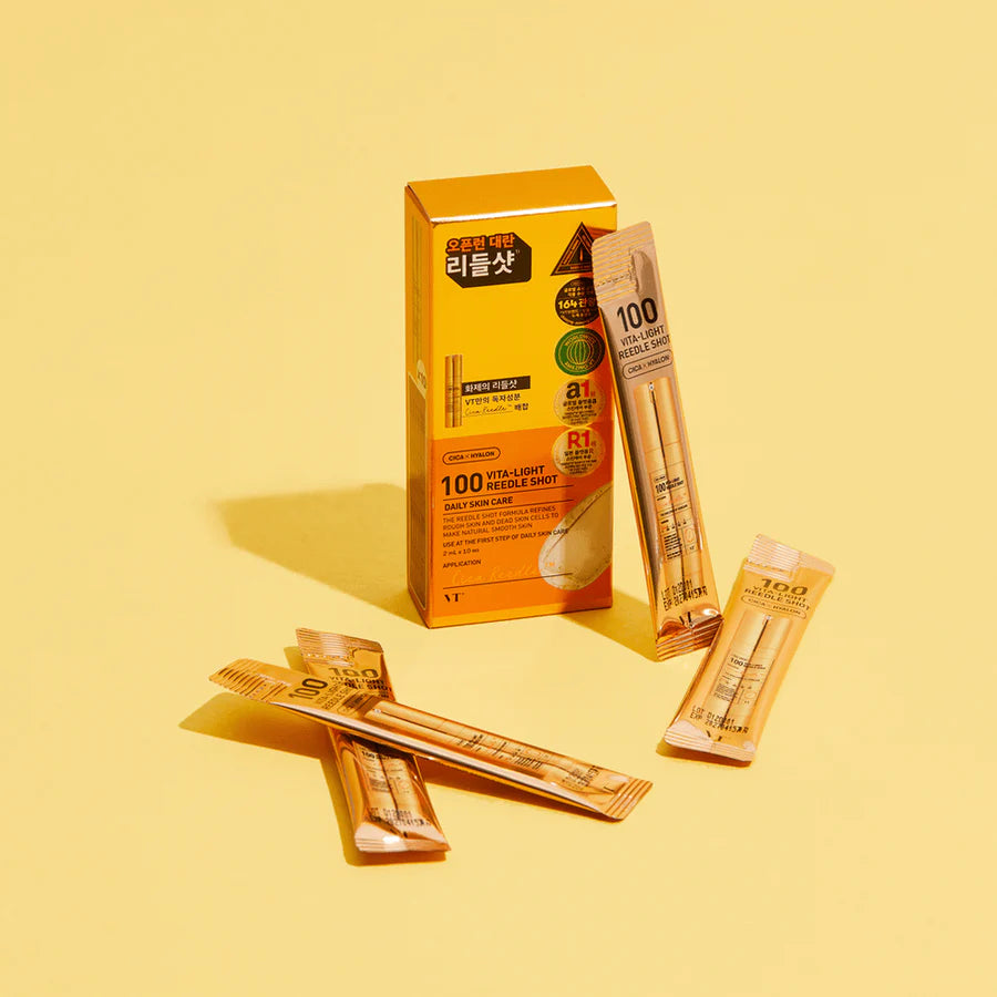 VT Cosmetics Vita Light 100 Reedle Shot Stick Pouch 10 packs / box