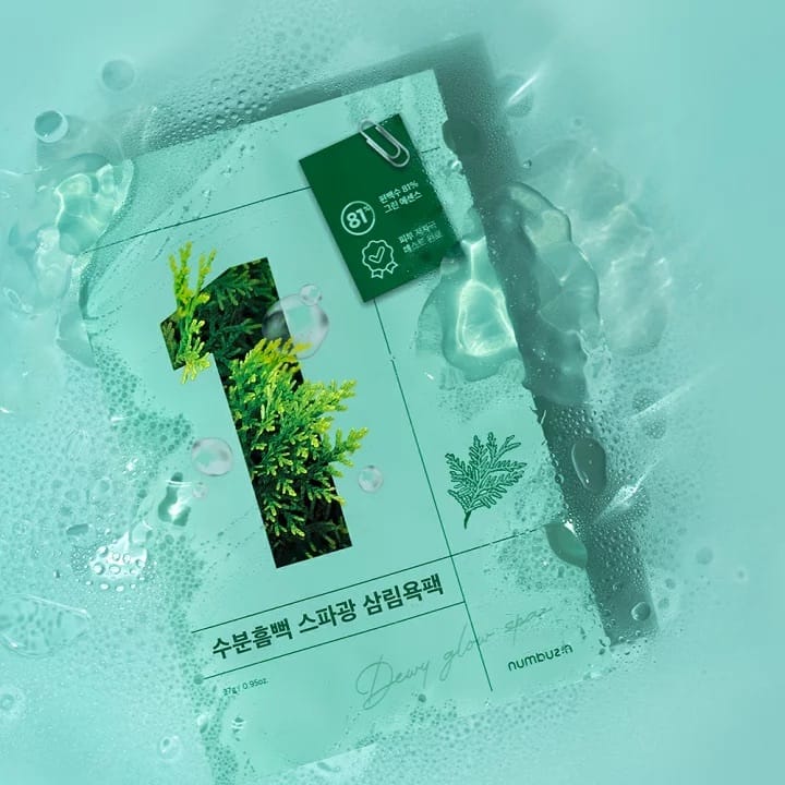 Numbuzin No.1 Dewy Glow Spa Sheet Mask 4ea