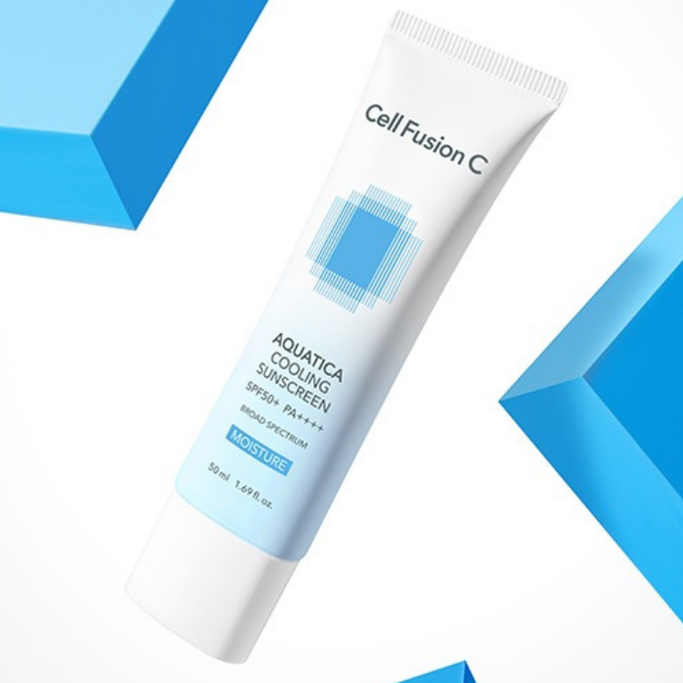 [Ultimate Cooling & Hydration Set] Cell Fusion C Aquatica Cooling Sunscreen 50ml + First Cooling Calming Mask 5ea