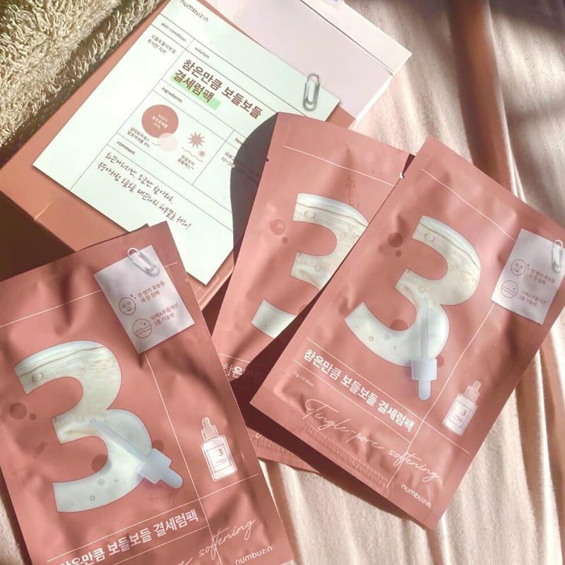 Numbuzin No.3 Tingle-Pore Softening Sheet Mask 4ea